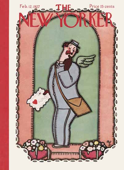 The New Yorker Magazine Cover 1927_02_12 Copyright | The New Yorker Graphic Art Covers 1925-1945