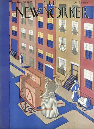 The New Yorker Magazine Cover 1927_07_30 Copyright | The New Yorker Graphic Art Covers 1925-1945