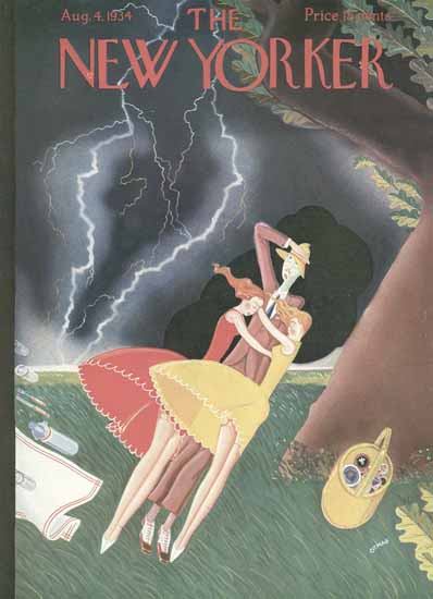 The New Yorker Magazine Cover 1934_08_04 Copyright | The New Yorker Graphic Art Covers 1925-1945