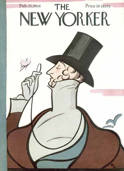 The New Yorker Magazine Cover 1956_02_25 Copyright | The New Yorker Graphic Art Covers 1946-1970