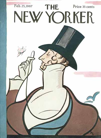 The New Yorker Magazine Cover 1967_02_25 Copyright | The New Yorker Graphic Art Covers 1946-1970