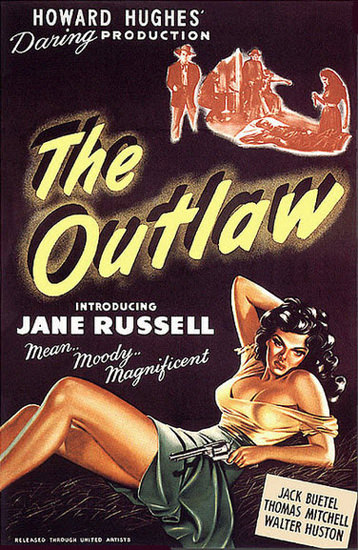 The Outlaw Jane Russell Movie 1946 | Sex Appeal Vintage Ads and Covers 1891-1970