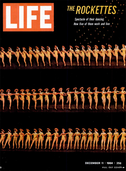 The Rockettes Manhattan New York 11 Dec 1964 Copyright Life Magazine | Life Magazine Color Photo Covers 1937-1970