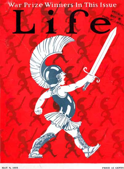 The little Praetorian Life Humor Magazine 1924-05-08 Copyright | Life Magazine Graphic Art Covers 1891-1936