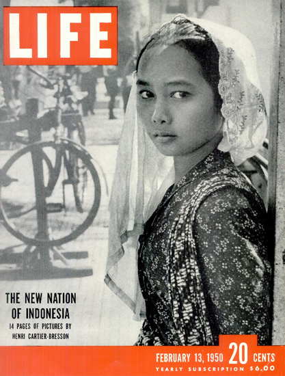 The new Nation of Indonesia 13 Feb 1950 Copyright Life Magazine | Life Magazine BW Photo Covers 1936-1970