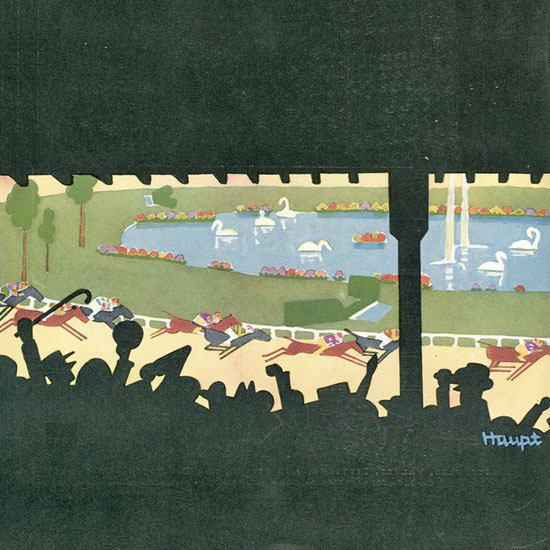 Theodore G Haupt The New Yorker 1929_08_10 Copyright crop | Best of Vintage Cover Art 1900-1970