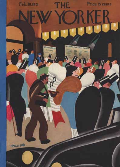 Theodore G Haupt The New Yorker 1931_02_28 Copyright | The New Yorker Graphic Art Covers 1925-1945