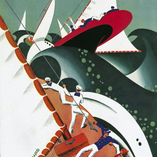 Theodore G Haupt The New Yorker 1931_09_05 Copyright crop | Best of Vintage Cover Art 1900-1970