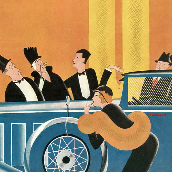 Theodore G Haupt The New Yorker 1932_01_09 Copyright crop | Best of 1930s Ad and Cover Art