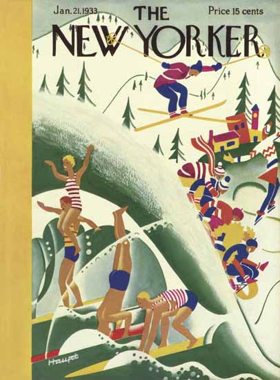 Theodore G Haupt The New Yorker 1933_01_21 Copyright | The New Yorker Graphic Art Covers 1925-1945