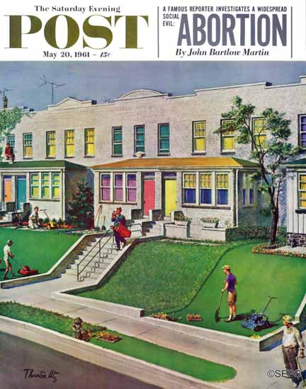 Thornton Utz Saturday Evening Post Rather Be Golfing 1961_05_20 | The Saturday Evening Post Graphic Art Covers 1931-1969