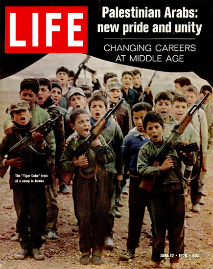 Tiger Cubs train at Camp in Jordan 12 Jun 1970 Copyright Life Magazine | Life Magazine Color Photo Covers 1937-1970