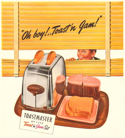 Toastmaster De Luxe Toast In Jam Set 1941 | Vintage Ad and Cover Art 1891-1970