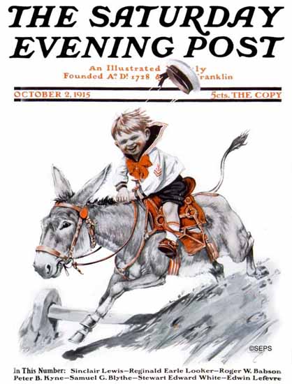 Tony Sarg Saturday Evening Post Cover Art 1915_10_02 | The Saturday Evening Post Graphic Art Covers 1892-1930