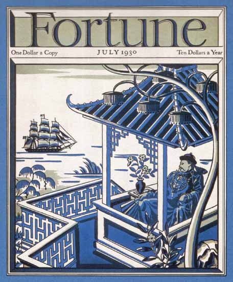 Trade with China Fortune Magazine July 1930 Copyright | Fortune Magazine Graphic Art Covers 1930-1959