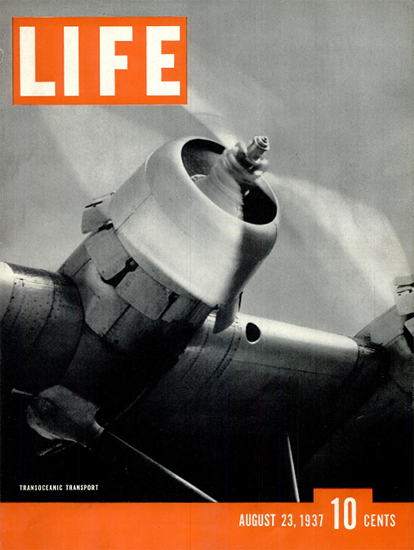 Transoceanic Transport Airplane 23 Aug 1937 Copyright Life Magazine | Life Magazine BW Photo Covers 1936-1970