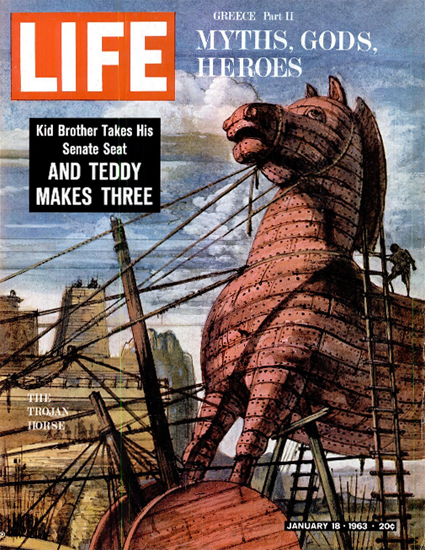 Trojan Horse Greece 18 Jan 1963 Copyright Life Magazine | Life Magazine Color Photo Covers 1937-1970