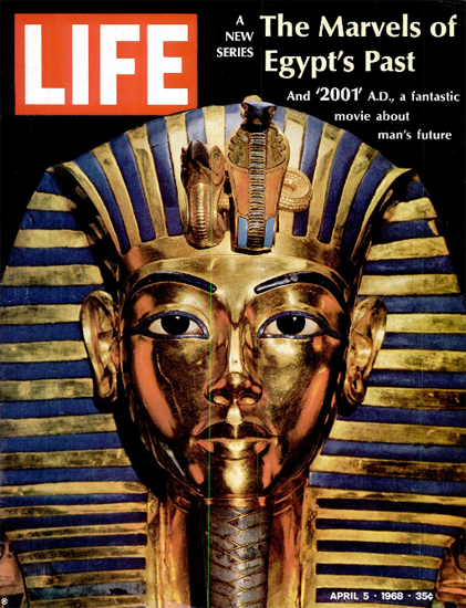 Tutankhamun 2001 a Space Odyssey 5 Apr 1968 Copyright Life Magazine | Life Magazine Color Photo Covers 1937-1970