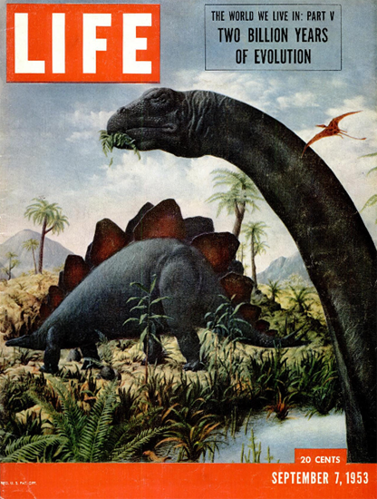 Two Billion Years of Evolution 7 Sep 1953 Copyright Life Magazine | Life Magazine Color Photo Covers 1937-1970