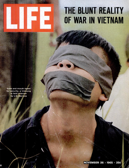 US Marines held Vietcong prisone 26 Nov 1965 Copyright Life Magazine | Life Magazine Color Photo Covers 1937-1970