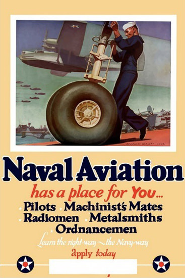 US Navy Naval Aviation Has A Place For You | Vintage War Propaganda Posters 1891-1970