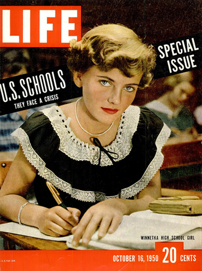 US Schools Crisis 16 Oct 1950 Copyright Life Magazine | Life Magazine Color Photo Covers 1937-1970