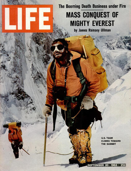 US Team Climbs Mount Everest 20 Sep 1963 Copyright Life Magazine | Life Magazine Color Photo Covers 1937-1970