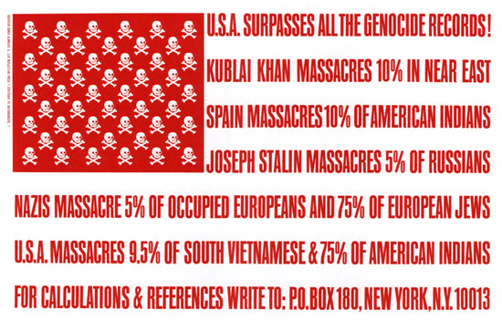 USA Surpasses All The Genocide Records Flag | Vintage War Propaganda Posters 1891-1970