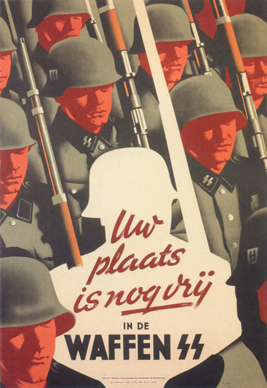 Uw Plaats In De Waffen SS Netherlands | Vintage War Propaganda Posters 1891-1970