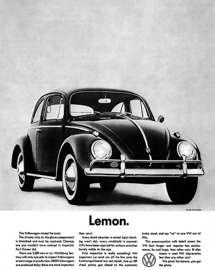 VW Lemon Volkswagen Beetle Kaefer | Vintage Cars 1891-1970