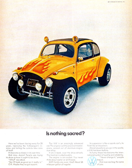 VW Volkswagen Beetle Is Nothing Sacred 1970 | Vintage Cars 1891-1970