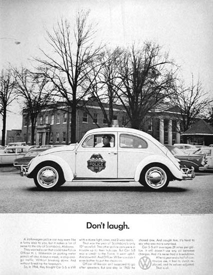 VW Volkswagen Beetle Police 1966 Dont Laugh | Vintage Cars 1891-1970