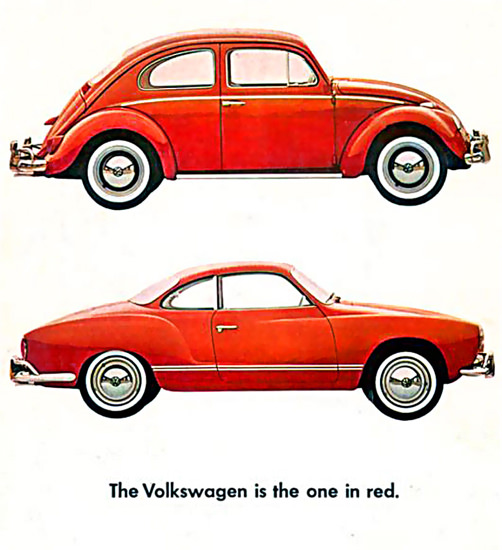 VW Volkswagen The One In Red Beetle Karmann | Vintage Cars 1891-1970