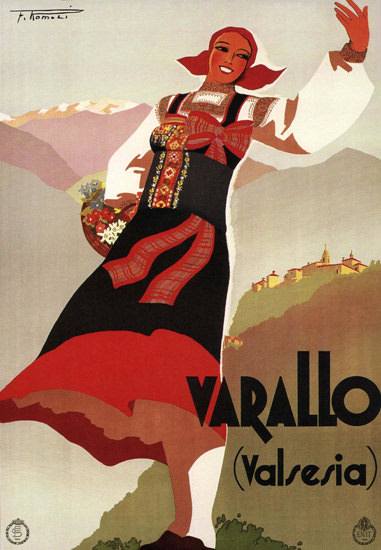 Varallo Valsesia Italy Italia | Vintage Travel Posters 1891-1970