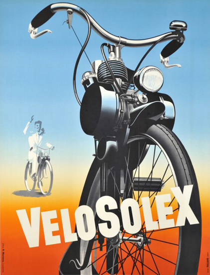 VeloSolex 1950s | Vintage Travel Posters 1891-1970