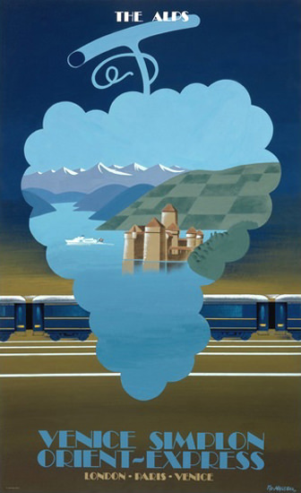 Venice Simplon Orient-Express London Paris | Vintage Travel Posters 1891-1970