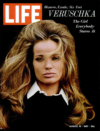 Veruschka von Lehndorff in Blowup 18 Aug 1967 Copyright Life Magazine | Life Magazine Color Photo Covers 1937-1970