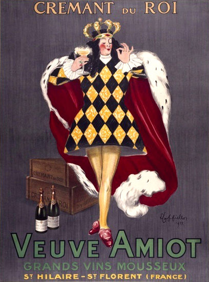 Veuve Amiot Cremant Du Roi St Hilaire St Florent | Vintage Ad and Cover Art 1891-1970