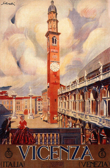 Vicenza Venezia Venice Italy Italia | Vintage Travel Posters 1891-1970