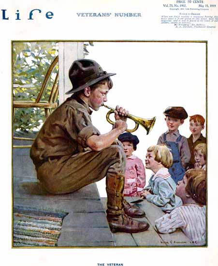 Victor C Anderson Life Humor Magazine 1919-05-15 Copyright | Life Magazine Graphic Art Covers 1891-1936