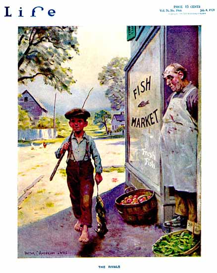 Victor C Anderson Life Humor Magazine 1920-07-08 Copyright | Life Magazine Graphic Art Covers 1891-1936