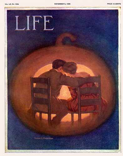 Victor C. Anderson Life Humor Magazine 1908-11-05 Copyright | Life Magazine Graphic Art Covers 1891-1936