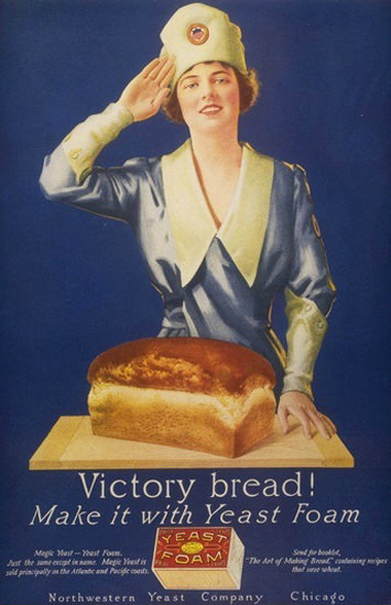 Victory Bread Yeast Foam Chicago | Vintage Ad and Cover Art 1891-1970