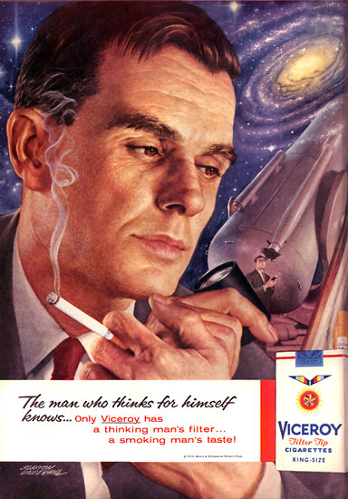 Victory Cigar Space Universe Cigarettes 1959 | Sex Appeal Vintage Ads and Covers 1891-1970