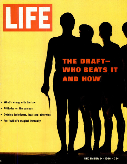 Vietnam 382010 men drafted in 1966 9 Dec 1966 Copyright Life Magazine | Life Magazine Color Photo Covers 1937-1970