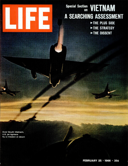 Vietnam Operation Masher US Jets 25 Feb 1966 Copyright Life Magazine | Life Magazine Color Photo Covers 1937-1970