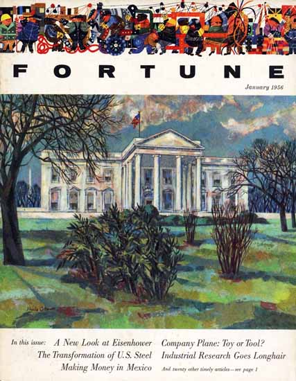 Virginia Cuthbert Fortune Magazine January 1956 Copyright | Fortune Magazine Graphic Art Covers 1930-1959