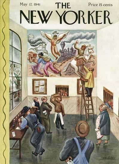 Virginia Snedeker The New Yorker 1941_05_17 Copyright | The New Yorker Graphic Art Covers 1925-1945