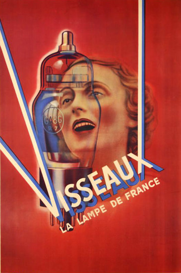 Visseaux La Lampe De France 1935 | Vintage Ad and Cover Art 1891-1970