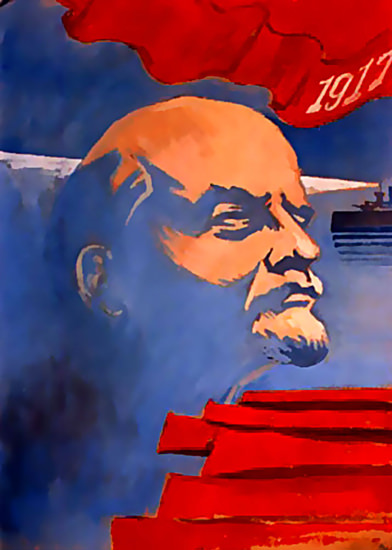 Vladimir Lenin 1917 | Vintage War Propaganda Posters 1891-1970